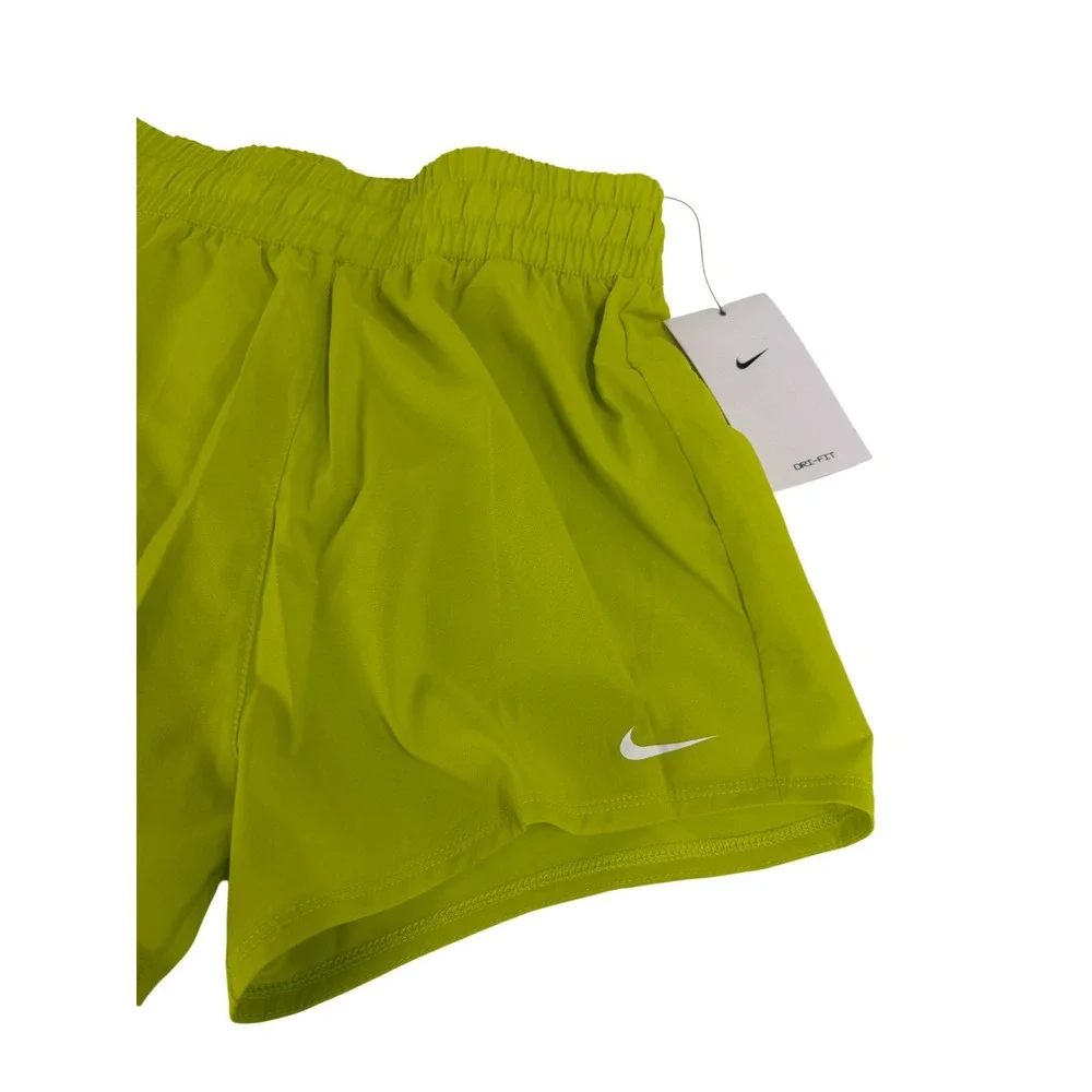 Nike Dri-FIT One High-Waisted Woven Training Shorts Girls L Green New DX4967-308
